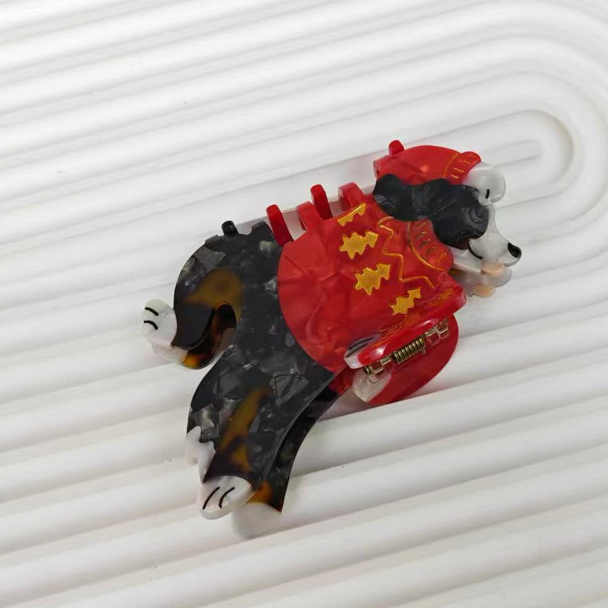 Cartoon Corgi Hair Claw Clip, Acetate Material_CWAHA6433