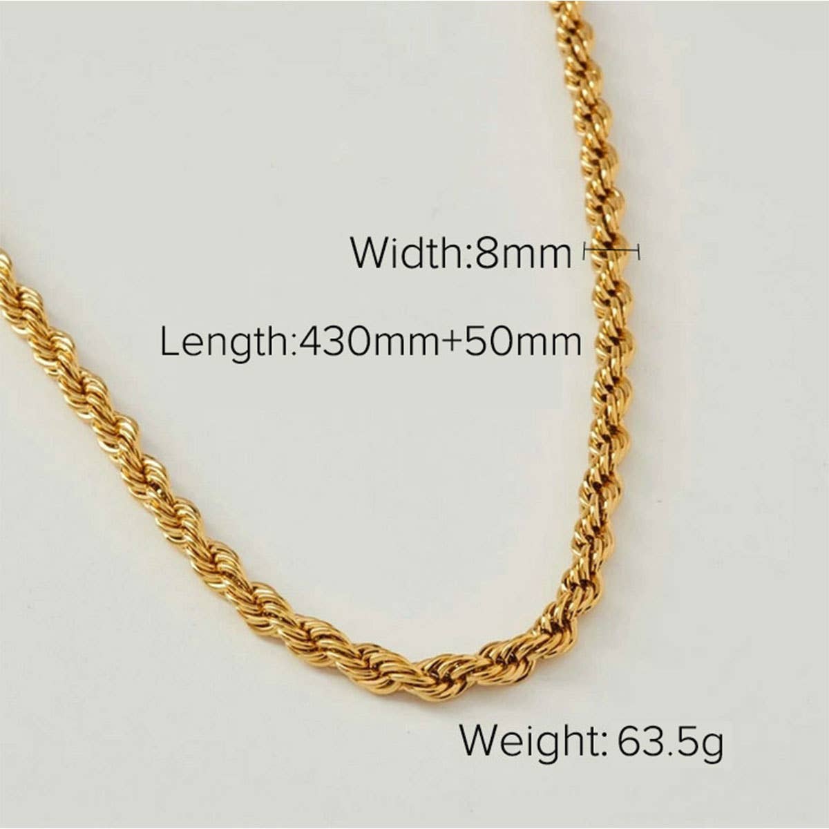MULTILAYER GOLD PLATE STAINLESS STEEL NECKLACE