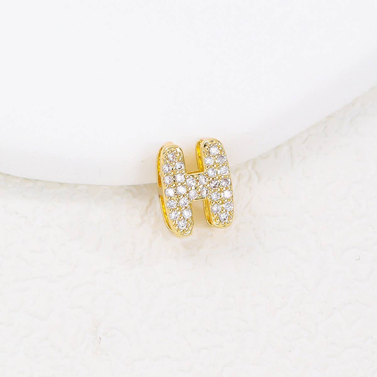 Tiny Zirconia Pendant 26 Letters Necklace