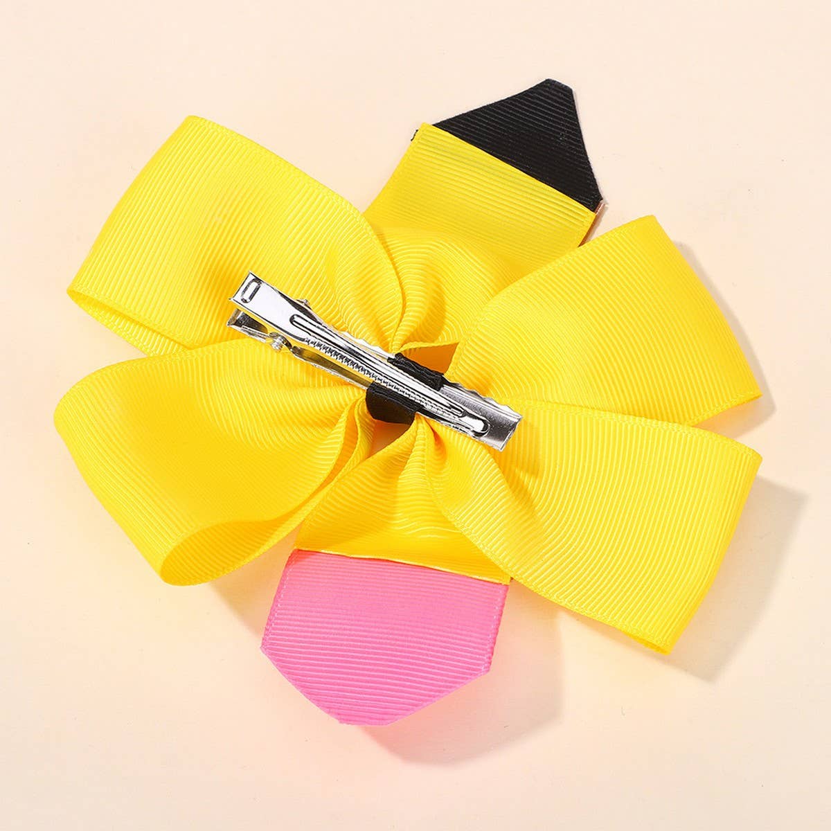 Baby Bow Hair Clip with Pencil Pattern ??Handmade_CWAHA6710