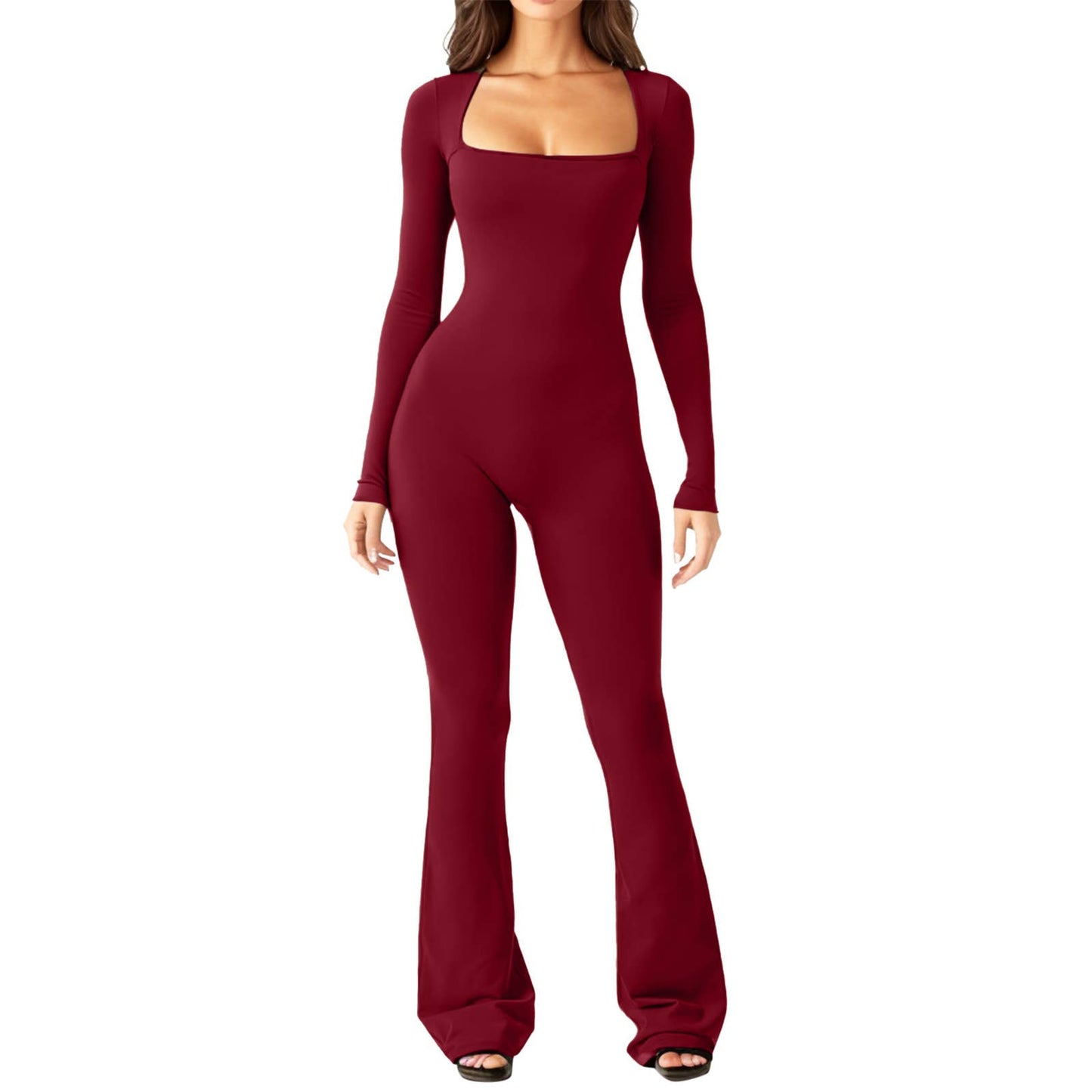 Waist-cinching,hip-lifting,high-elastic jumpsuit