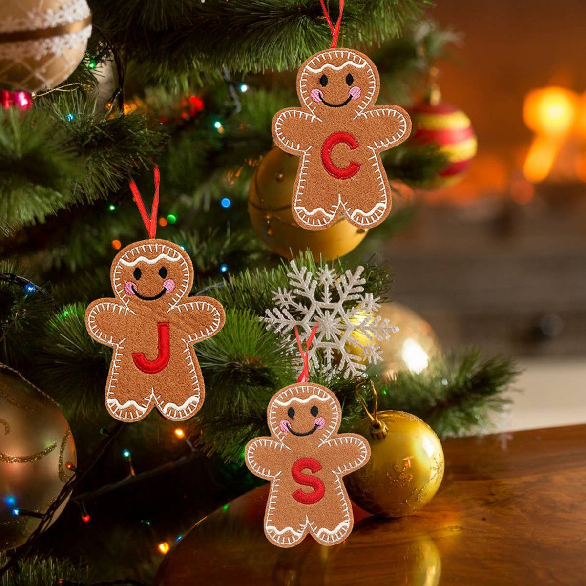 CWMM9399_NEW CHRISTMAS GINGERBREAD MAN DECORATION PENDANT