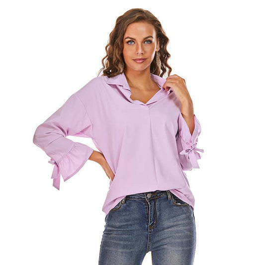 Stylish baggy solid color shirt