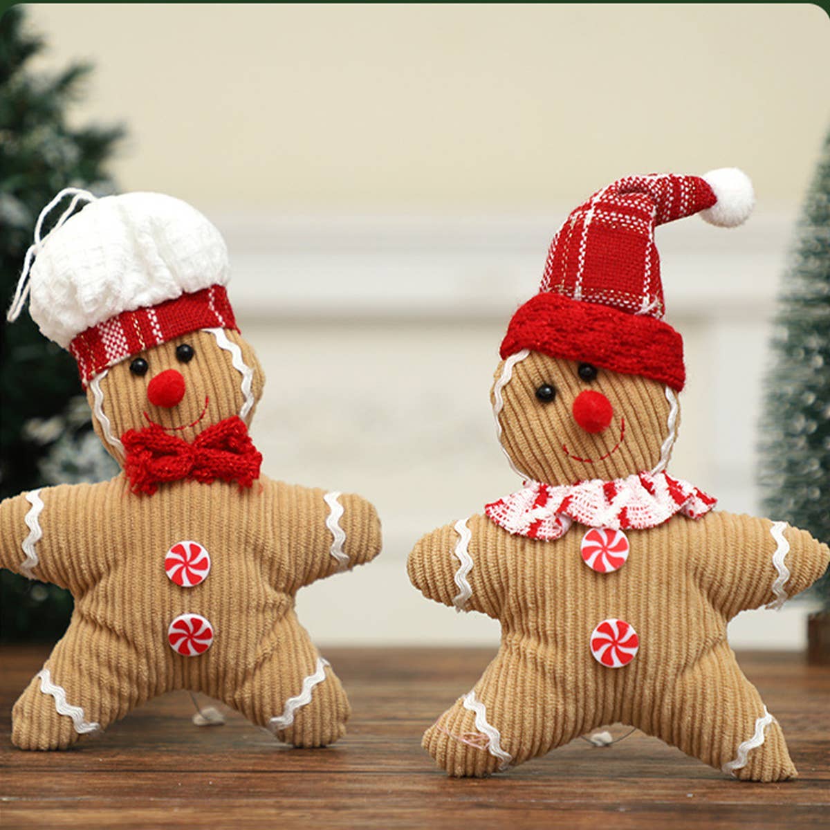 CWMM9403_NEW CHRISTMAS GINGERBREAD MAN DOLL PENDANT