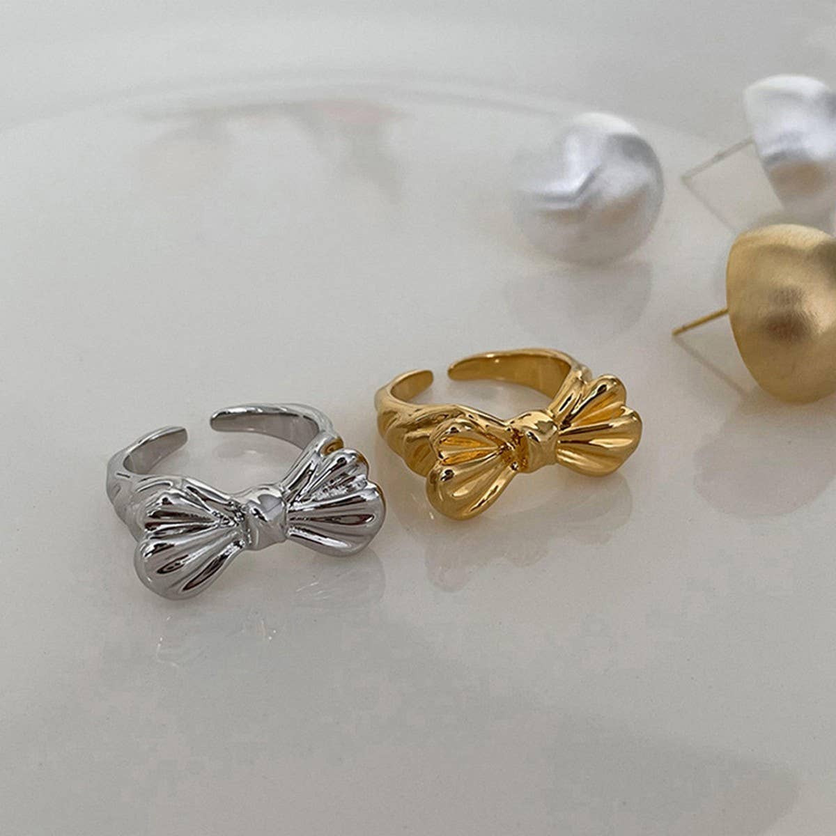 EXQUISITE HIGH-GRADE BOWKNOT OPEN RING FOR WOMEN_CWAJE3095