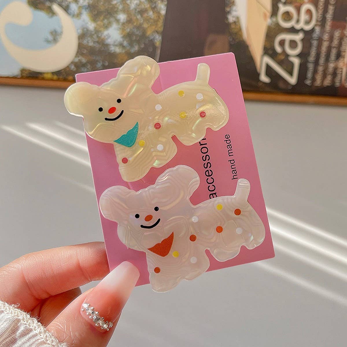 CWMM9291_CUTE CARTOON PUPPY HAIR CLIP