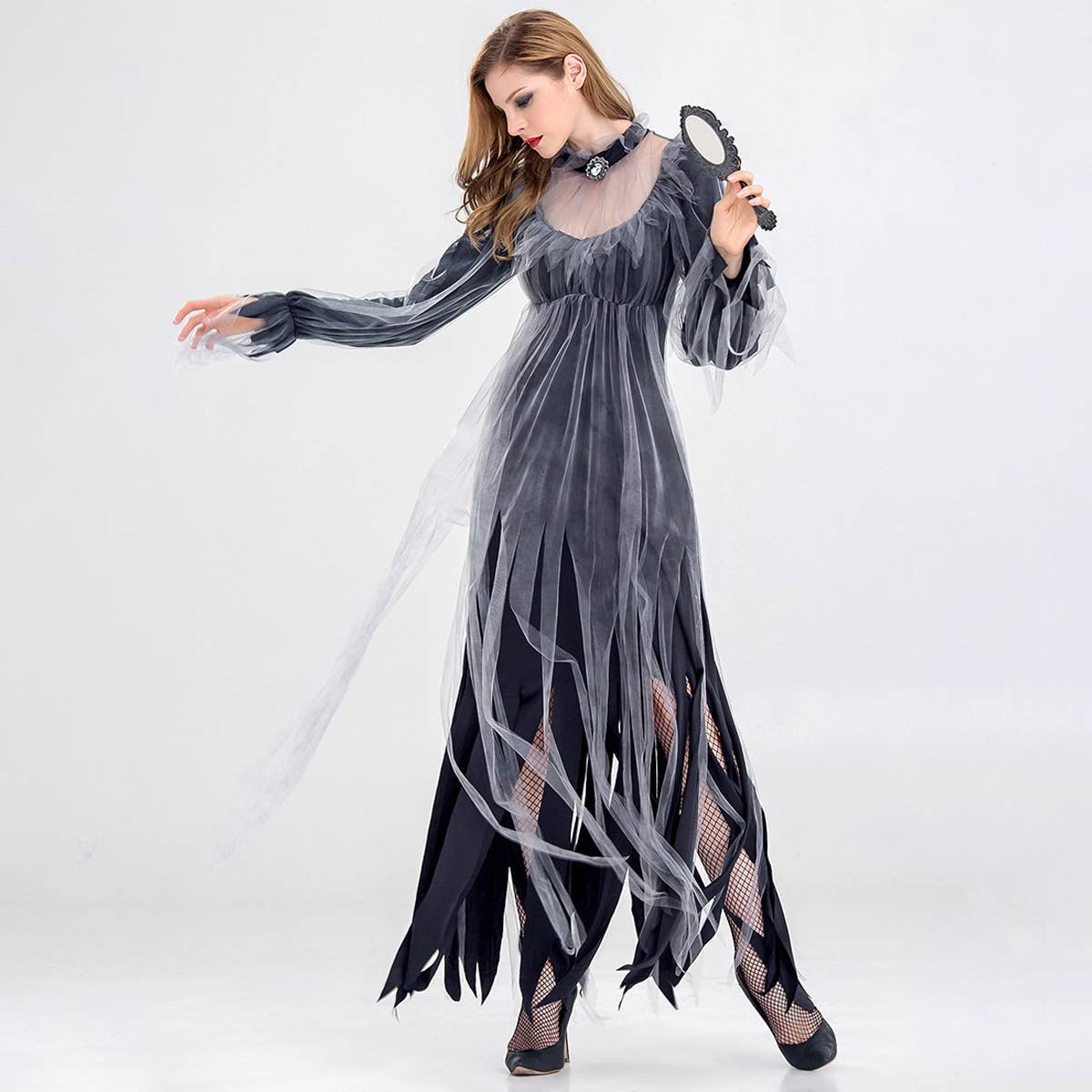 HALLOWEEN HORROR GHOST BRIDE ZOMBIE COSTUME