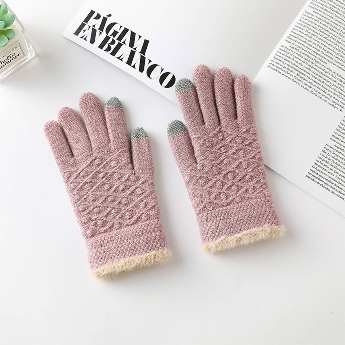 WOMEN'S WARM TOUCH SCREEN FASHION GLOVES_CWMM1503