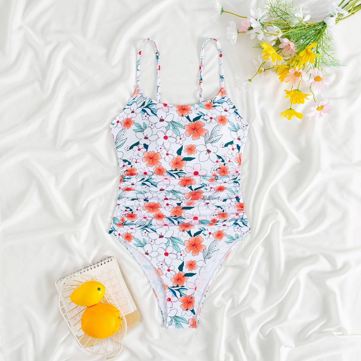 WOMEN'S PRINTED BIKINI ONE-PIECE SWIMSUIT