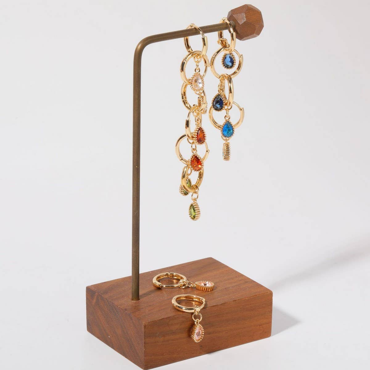 Elegant Zodiac Birthstone Teardrop Earrings Women