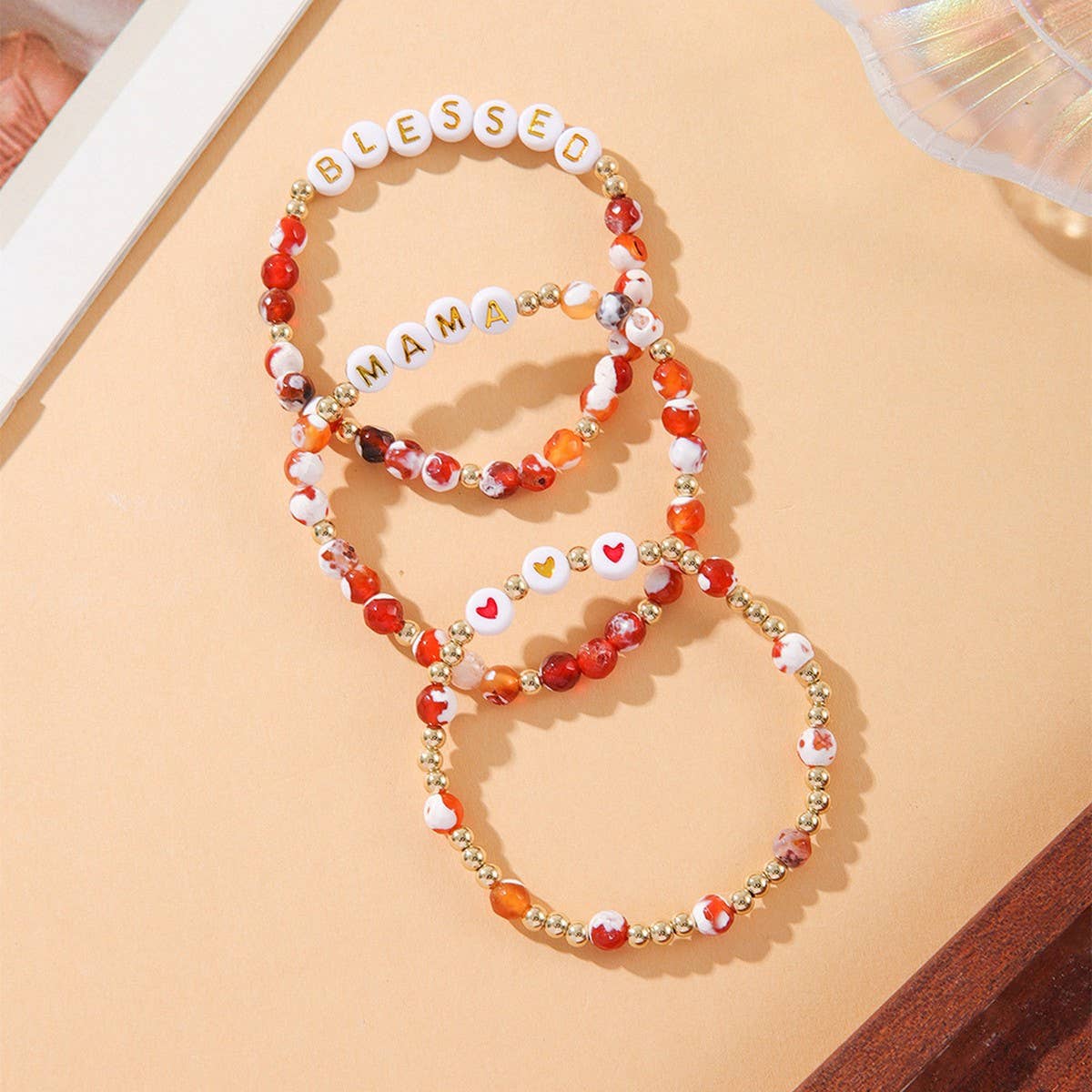 FASHION SIMPLE ACRYLIC BEADED BRACELET SET_CWMM3532