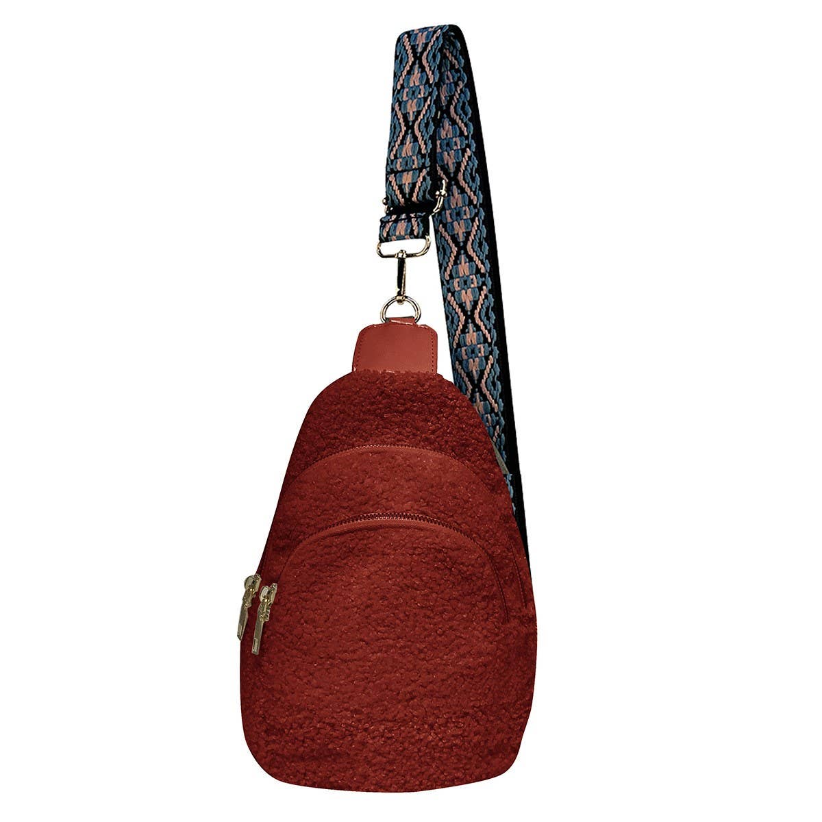 SHERPA PLUSH CROSSBODY BAG_CWAB1399