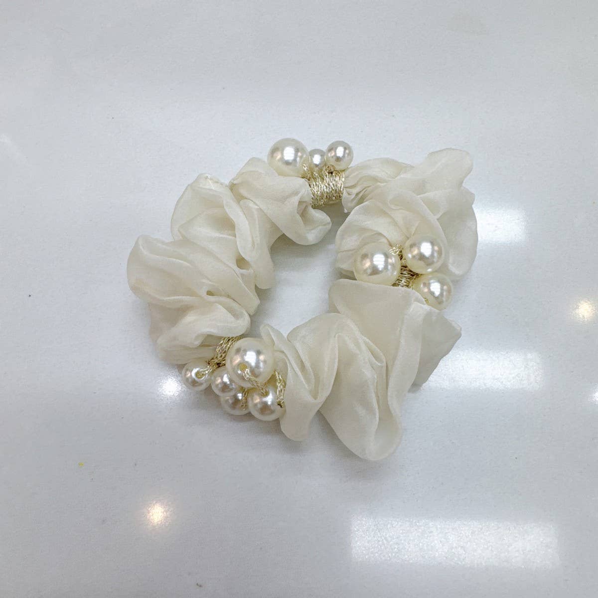 Elegant Pearl Hair Tie Cute Ponytail Holder