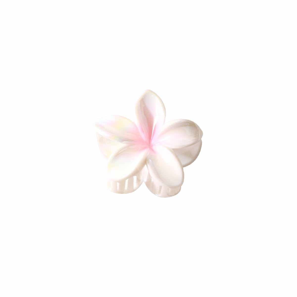 Plumeria Hair Claw - Colorful Tropical Flower Clip_CWMM4999