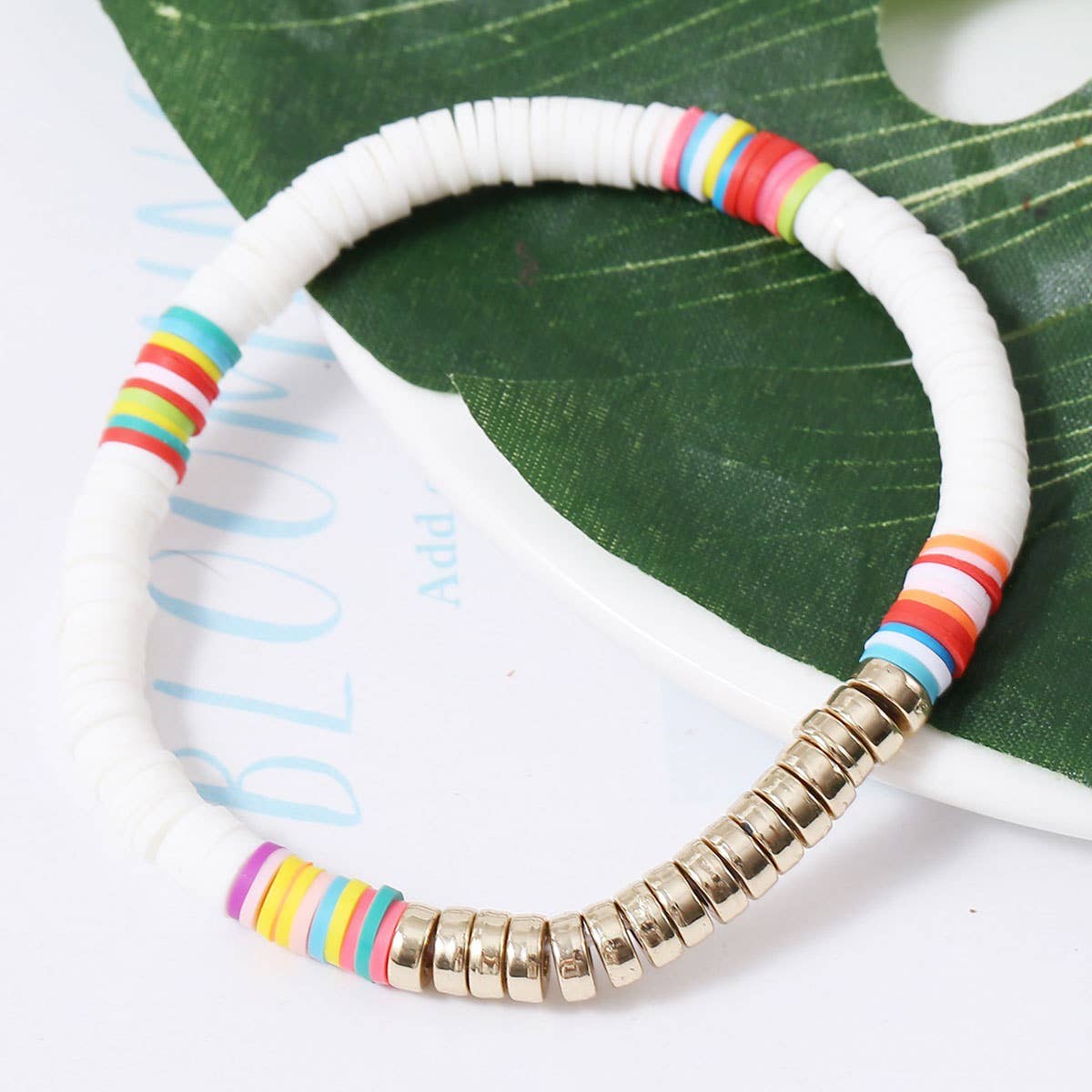 6PCS COLOR BLOCK BEADED BRACELET_CWAJE0440