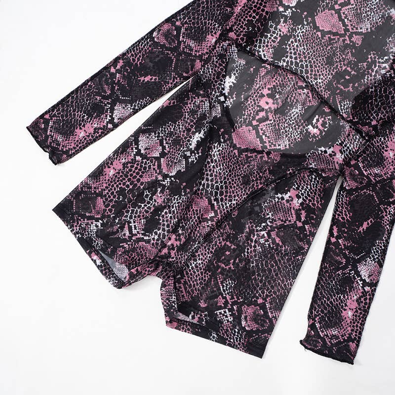 Mesh Backless High Waist Jumpsuit