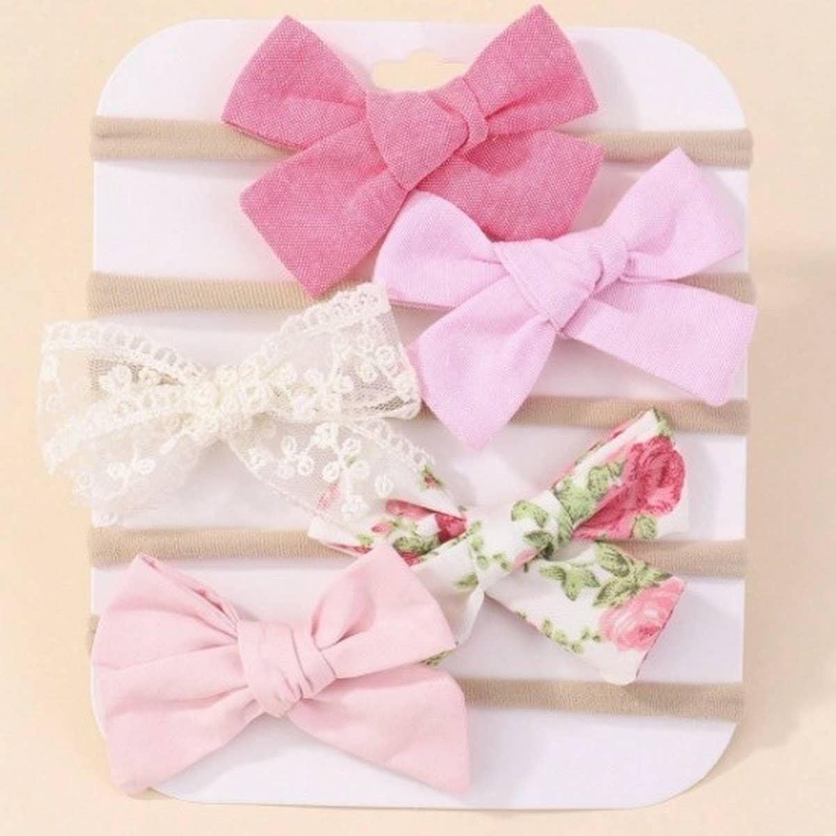 Baby Nylon Bow Headband Set ??Soft & No Mark_CWAHA6748