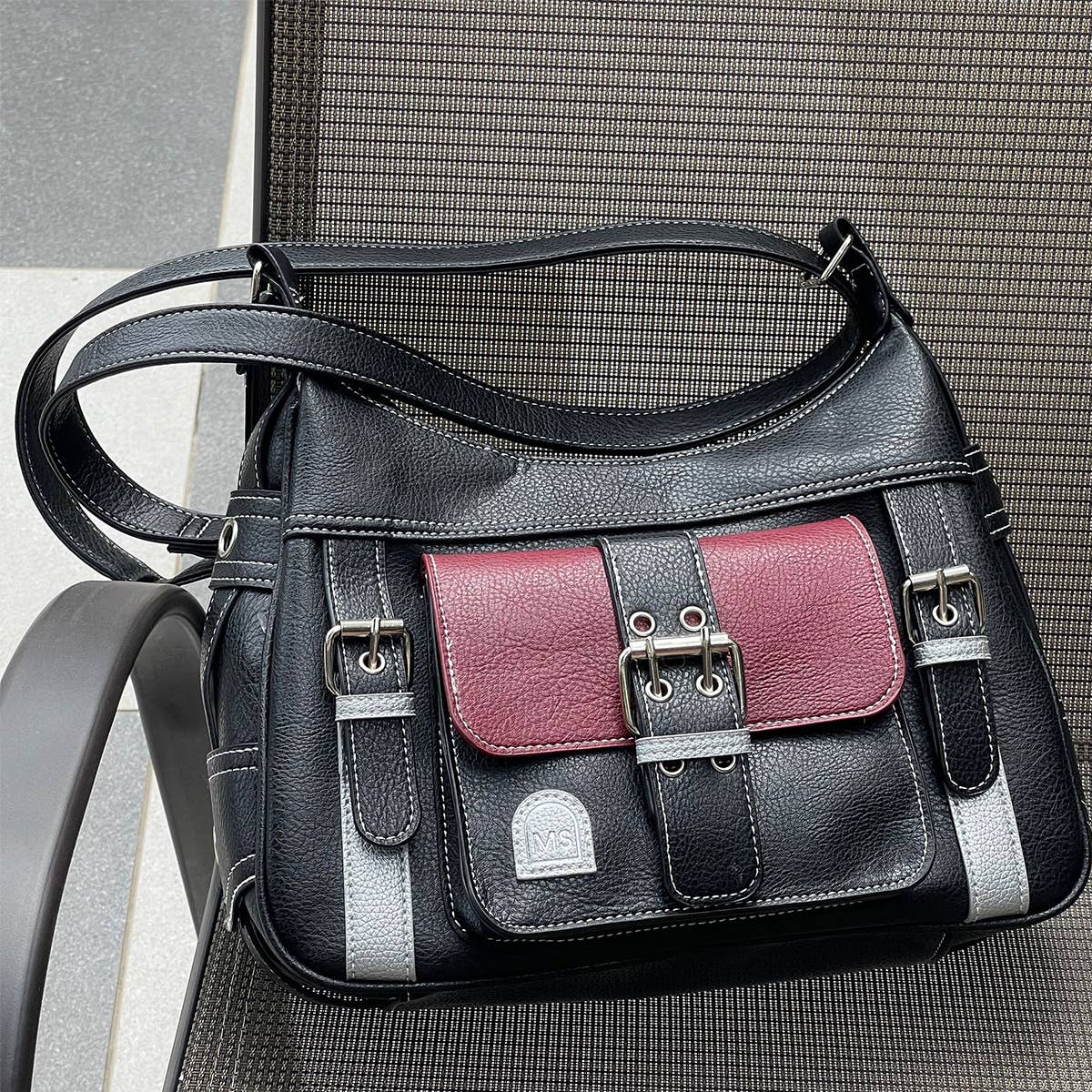 WOMEN CONTRAST BAG CROSSBODY BAG_CWAB0974