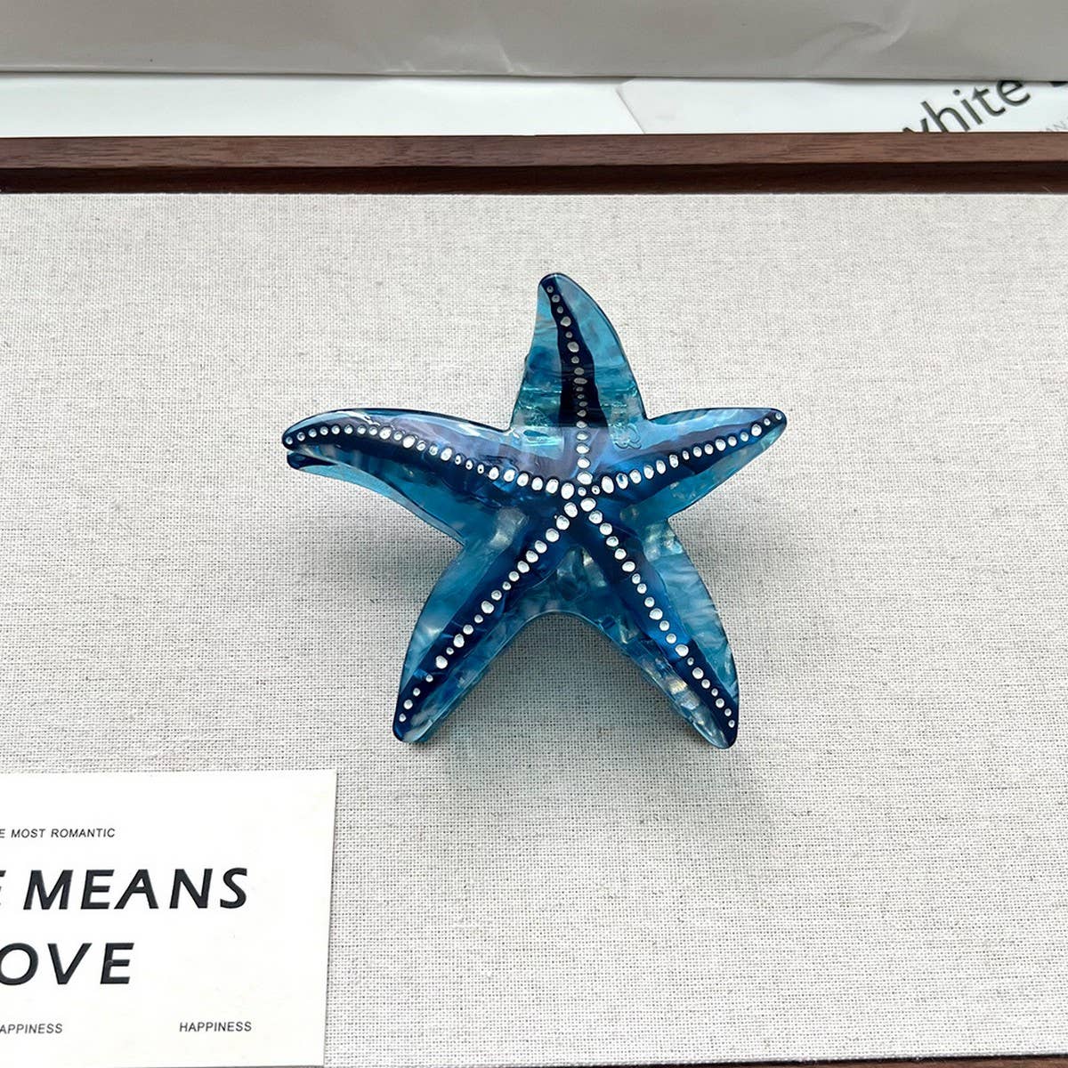 Ocean Collection Starfish Acetate Hair Clip_CWAHA5717