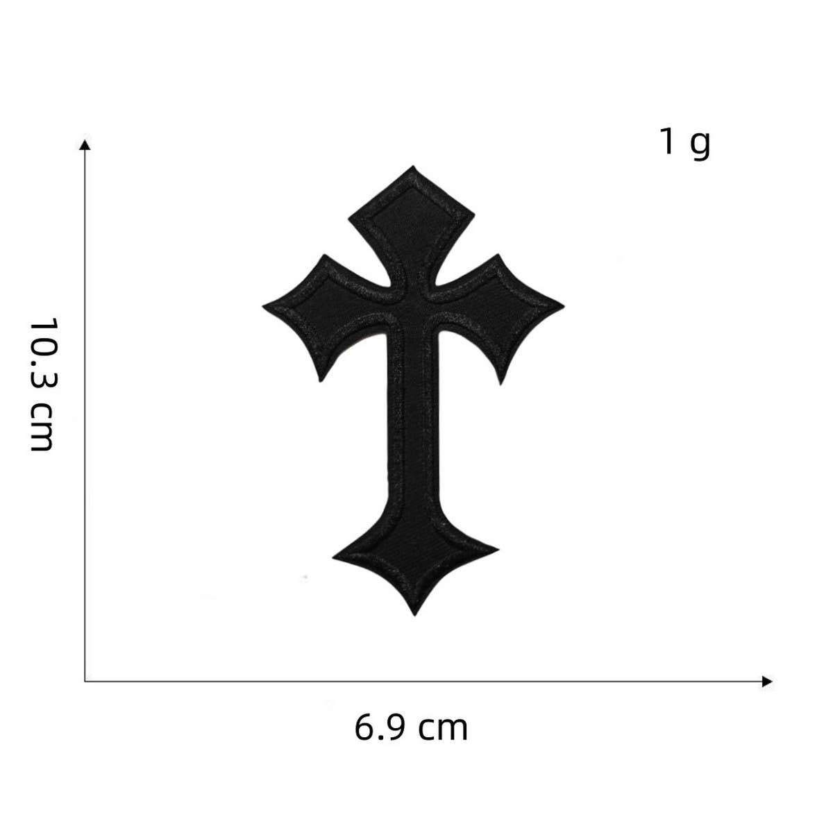 PUNK STYLE SKULL CREATIVE EMBROIDERY PATCH_CWMM4052