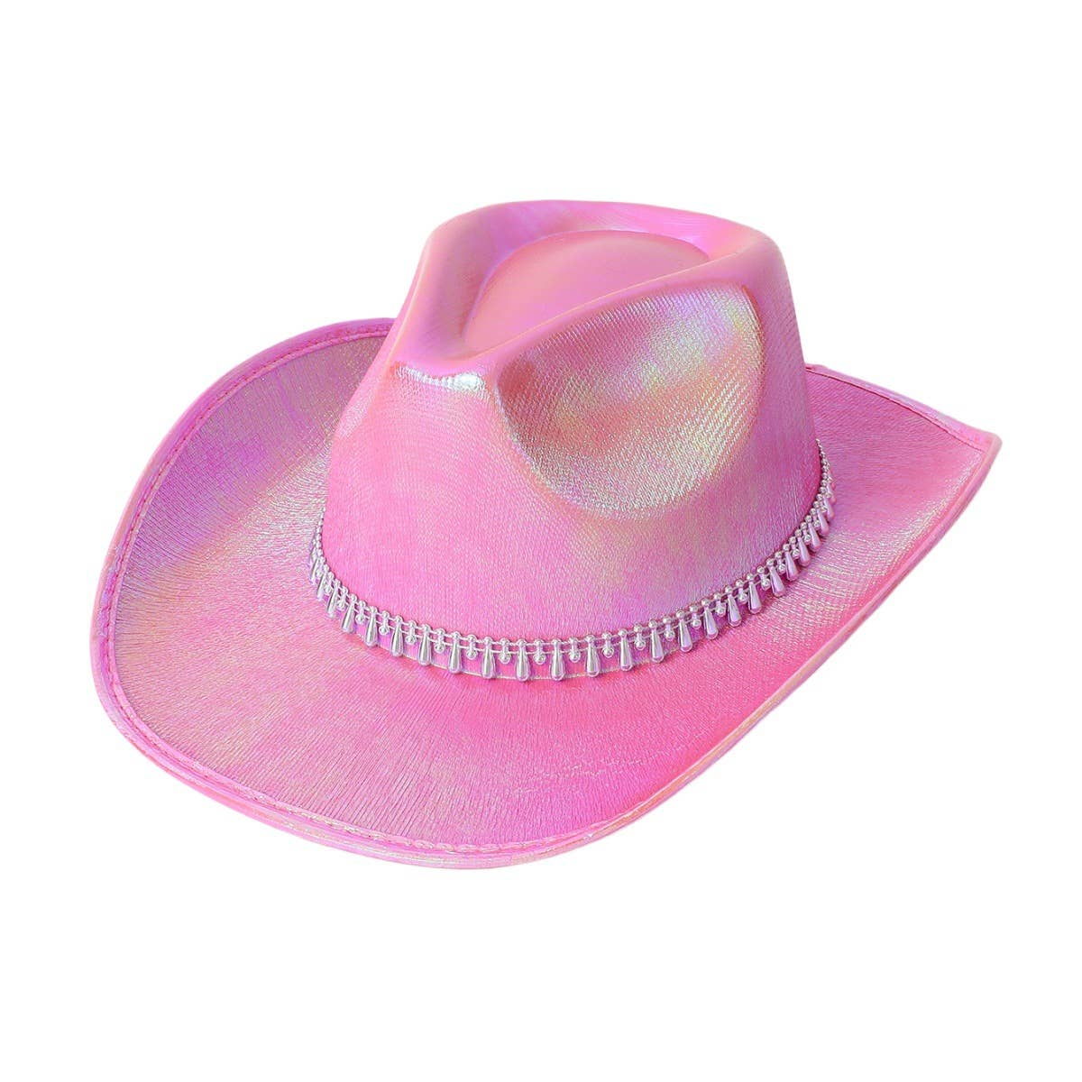 Beaded Teardrop Decor Fedora Cowboy Hat_CWAH3636