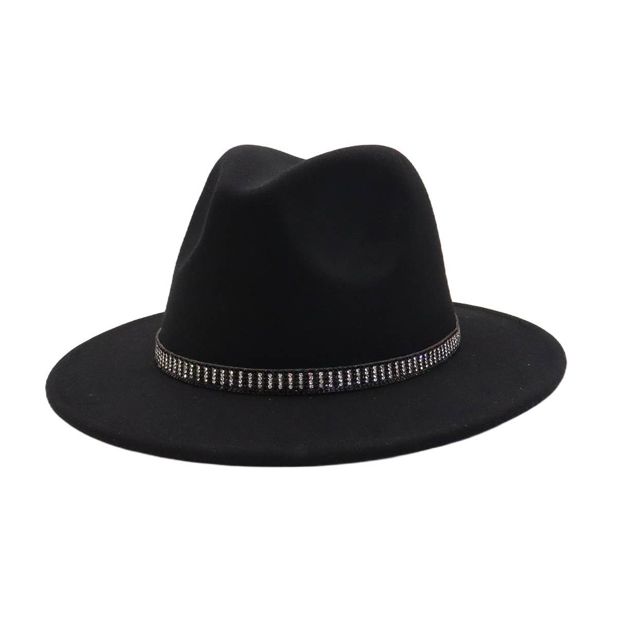 Unisex Vintage Wool FedoraHat British Ethnic Style_CWAH04390