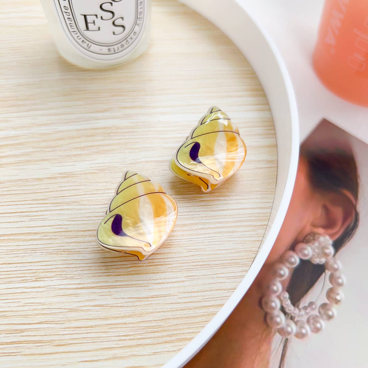 Q-version acrylic animal children's hair clips