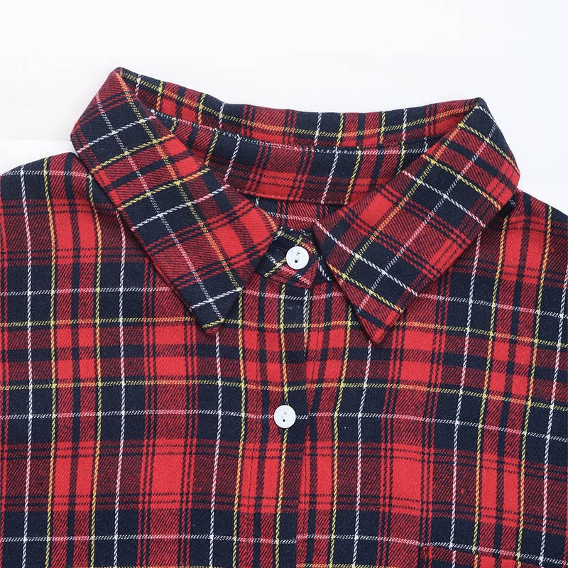 VINTAGE PLAID SHIRT VINTAGE SINGLE BREASTED COAT