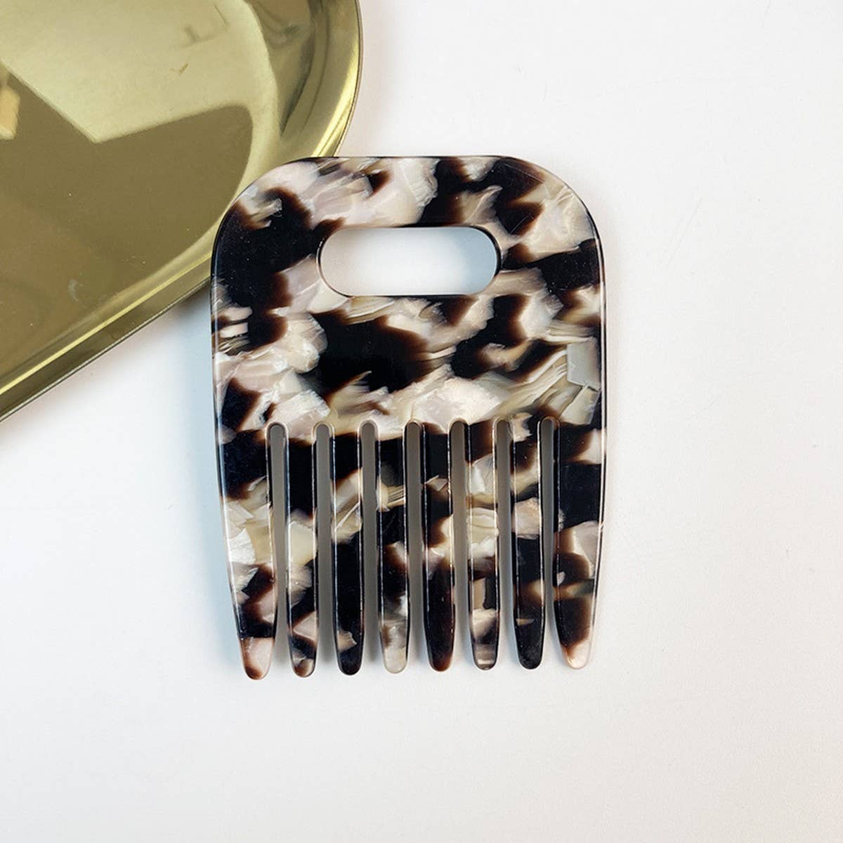 Elegant Acetate Hollow Hair Clip & Comb Set