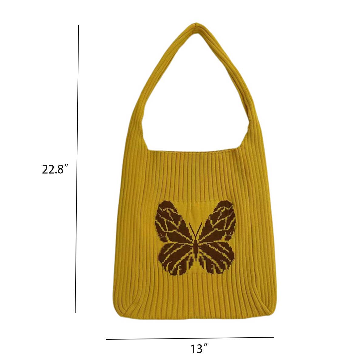 WOMEN BUTTERFLY KNITTING HOBO BAG_CWAB0836