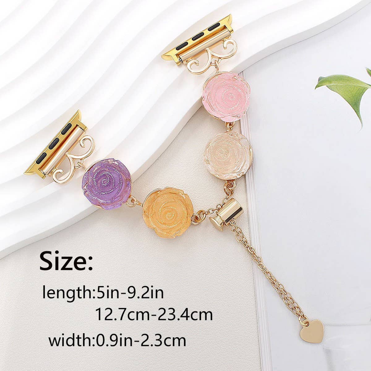 IWATCH8-1 TRANSPARENT DAISY DRIED FLOWER STRAP