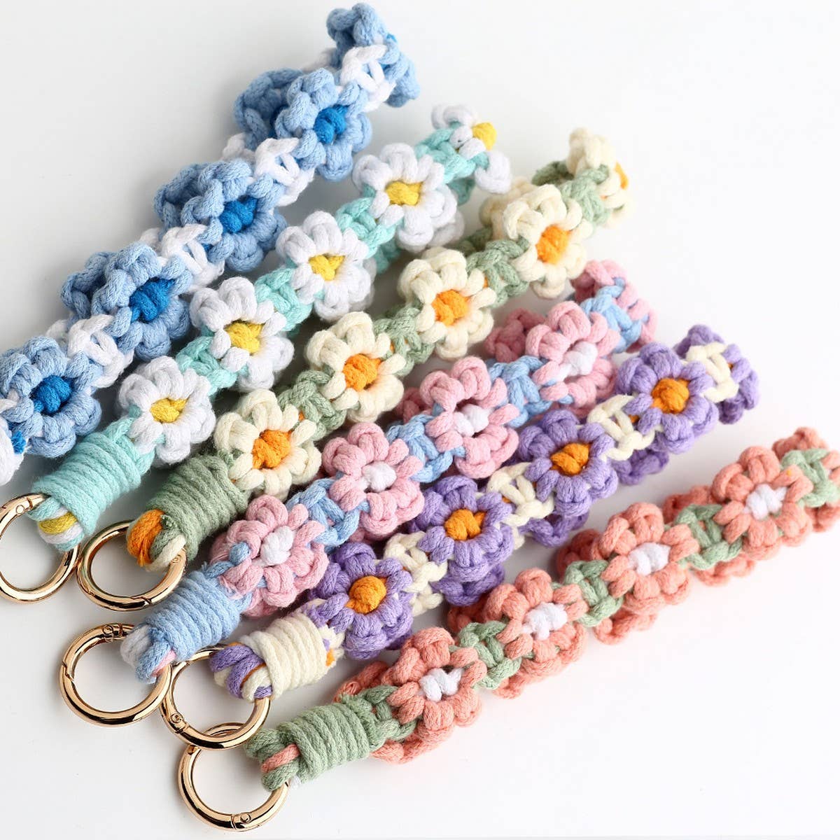 HANDWOVEN KEYCHAIN WRIST STRAP PENDANT