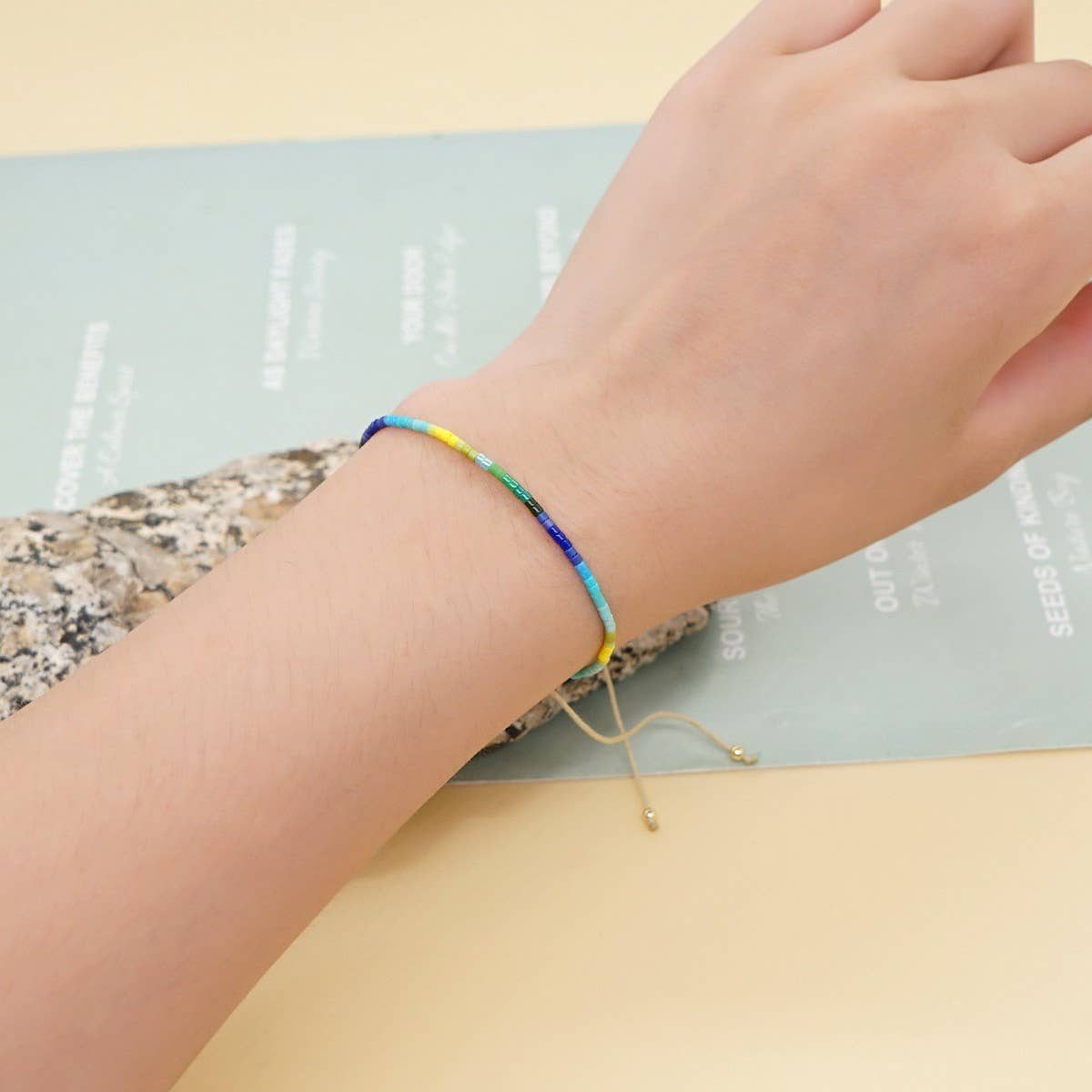 SIMPLE STYLE COLORFUL MILLET BEAD BRACELET_CWAB4637