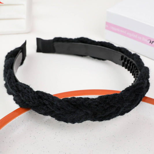 FASHION  WOOL  BRAIDED  HAIR HOOP_CWAHA0237