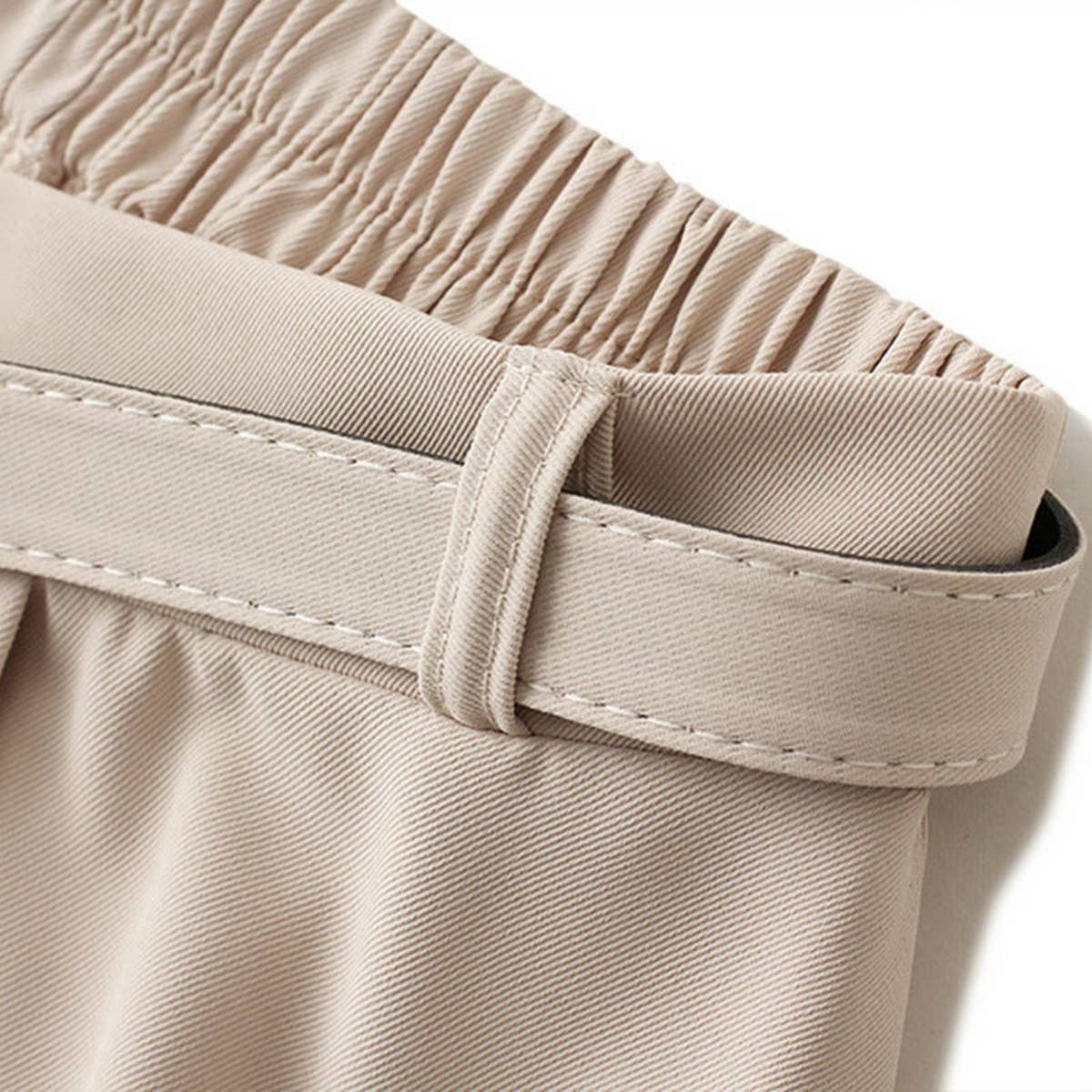 RETRO HIGH WAIST A-LINE SKIRT SLIM SKIRT WITH BELT_CWBMS0307