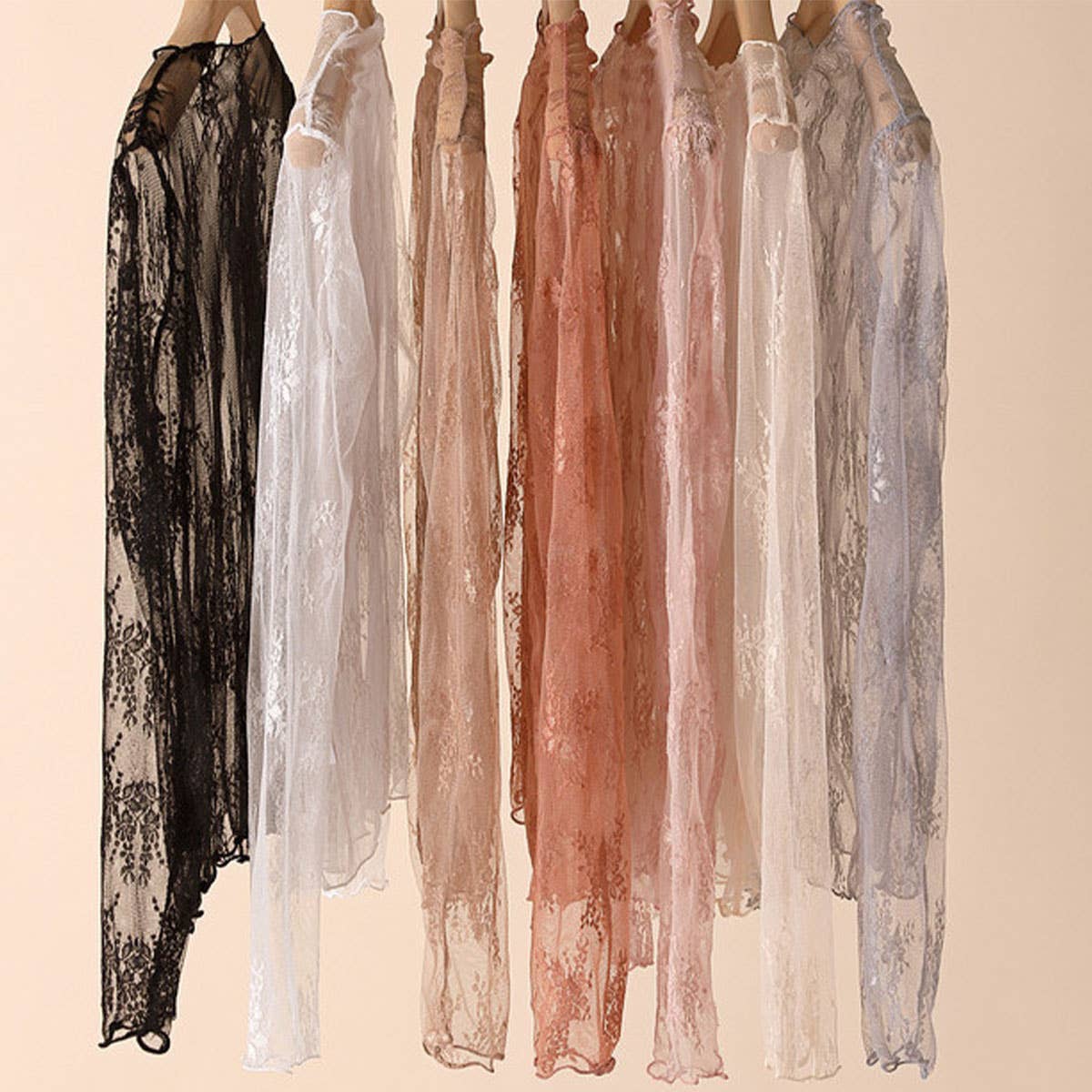 Sexy Mesh Blouse - Long Sleeve Lace Top for Women