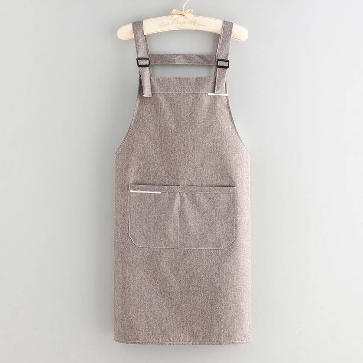 Fabric coating Solid Color apron with pockets bulk_CWMM2037
