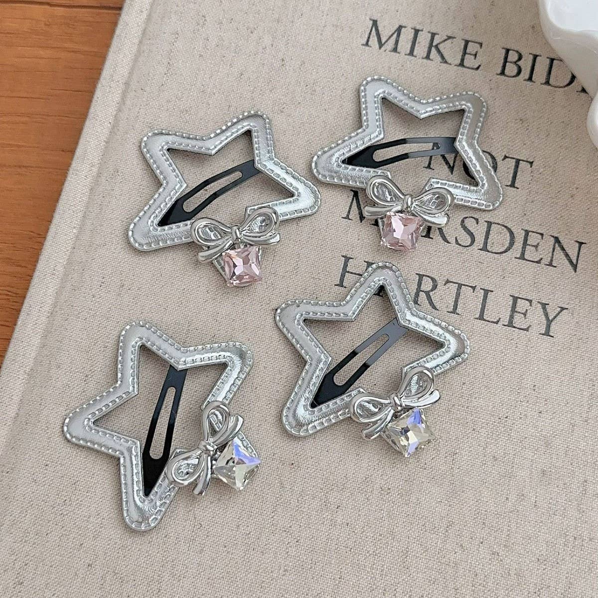 SWEET AND COOL SIMPLE BOW RHINESTONE HAIRPIN