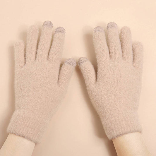 WOMEN WARM COLD-PROOF KNITTED GLOVES_CWAG0125