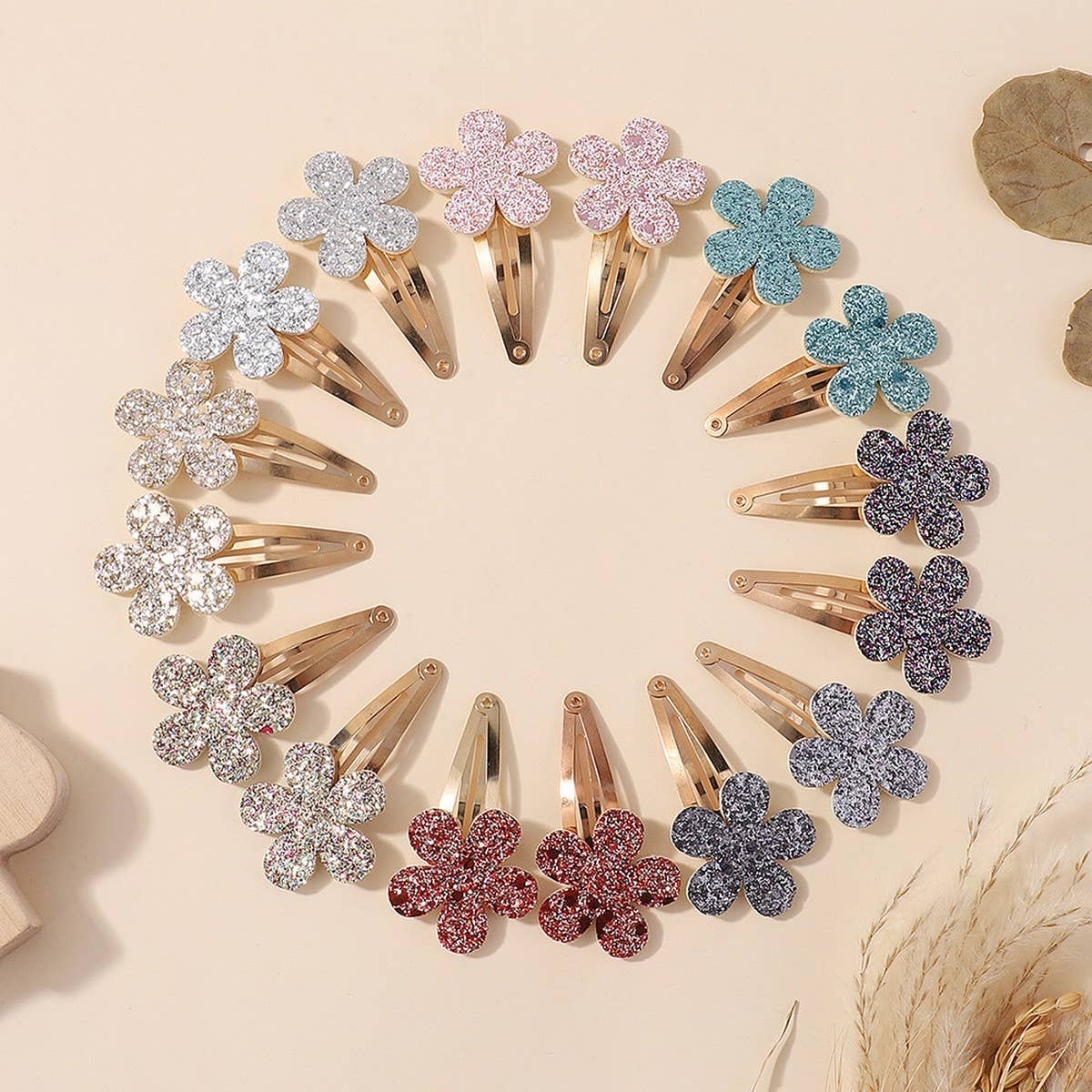 Glitter Flower BB Clip for Kids ? Baby Hairpin