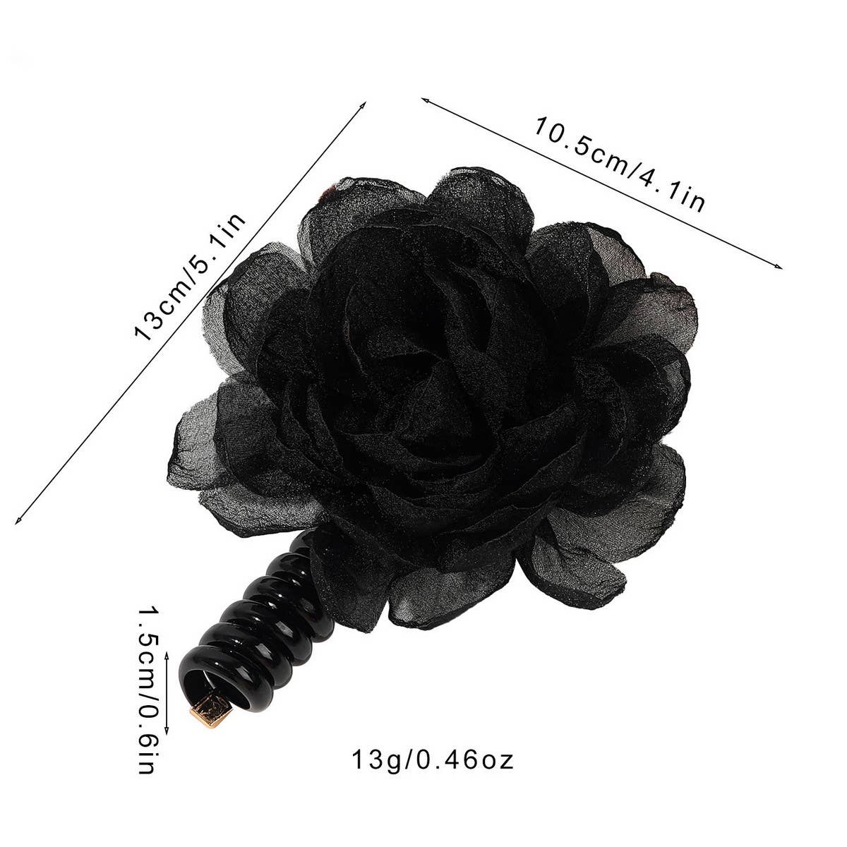 GAUZE FLOWER TELEPHONE CORD HAIR RING HAIR TIE_CWAHA1656
