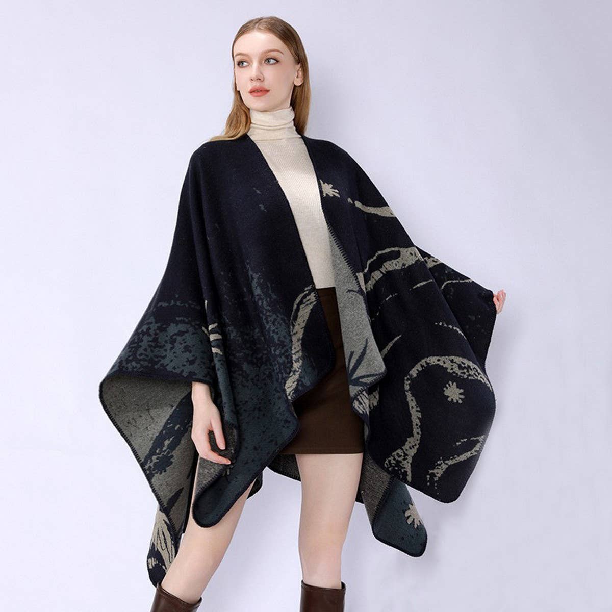 NEW FASHION WAVE PATTERN TRAVEL SHAWL WOMEN