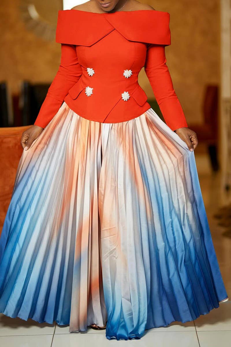 CWDMD01263_2025 WOMEN ELEGANT SOLID COLOR HALF SLEEVE DRESS