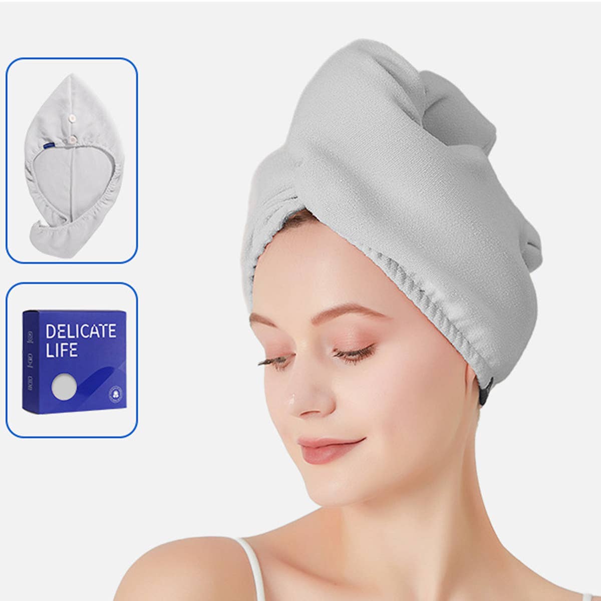 CWMM8331_THICKENED WATER-ABSORBENT QUICK-DRYING SHOWER CAP