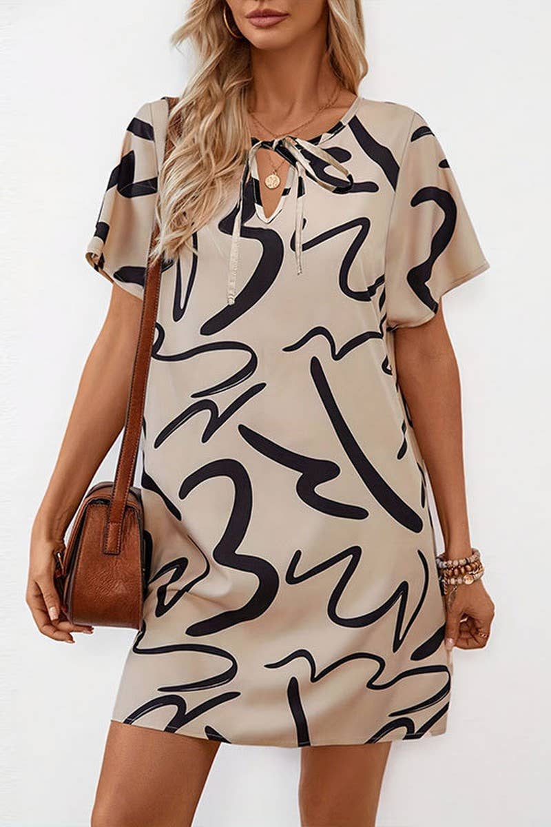 CWDSD7649_ELEGANT COMMUTING LOOSE SHORT DRESS