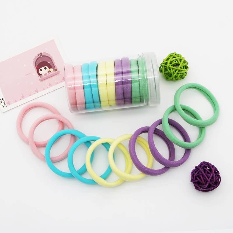 10PCS THICK SEAMLESS HAIR BANDS SCRUNCHIES_CWAHA0133