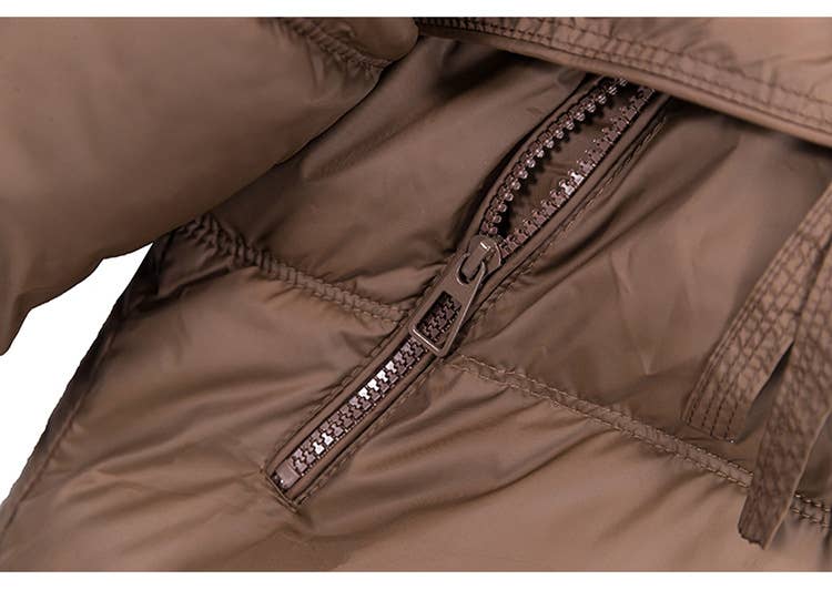 Stand-up collar thickened cotton-padded jacket