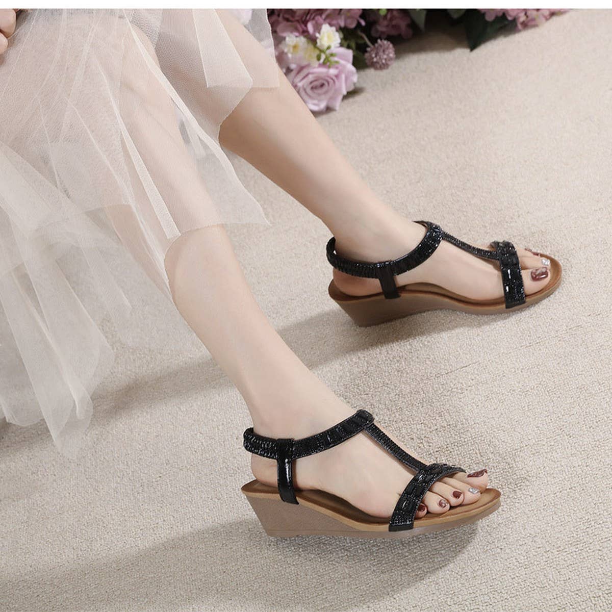BOHEMIAN CAUSAL OPEN TOE SUMMER SANDAL_CWSHS0527