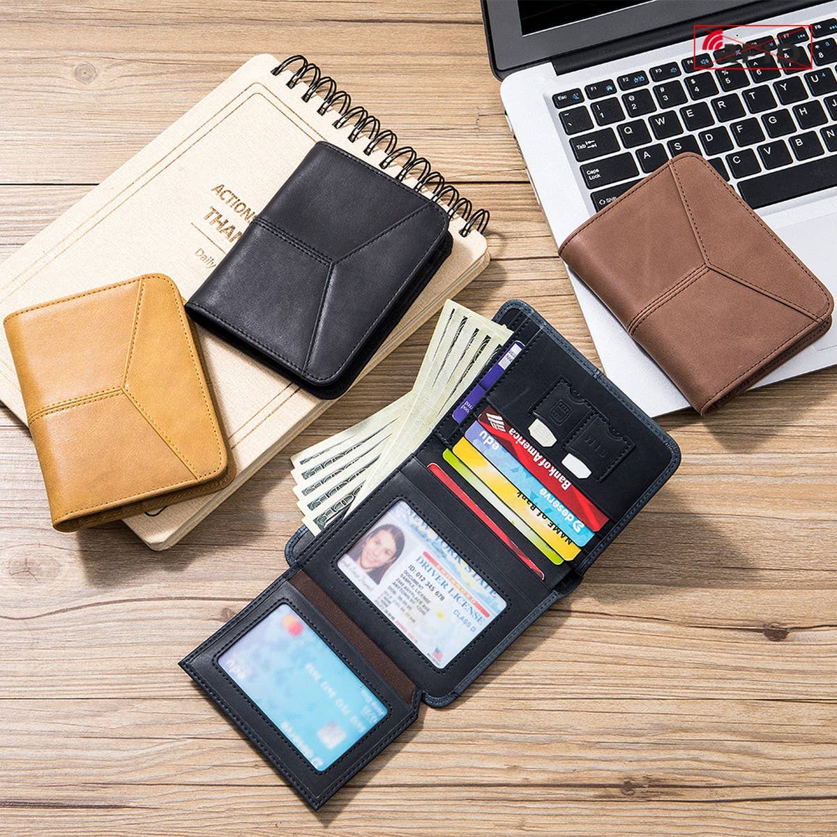 VINTAGE ANTI-THEFT MULTIFUNCTIONAL LEATHER WALLET_CWAB3821