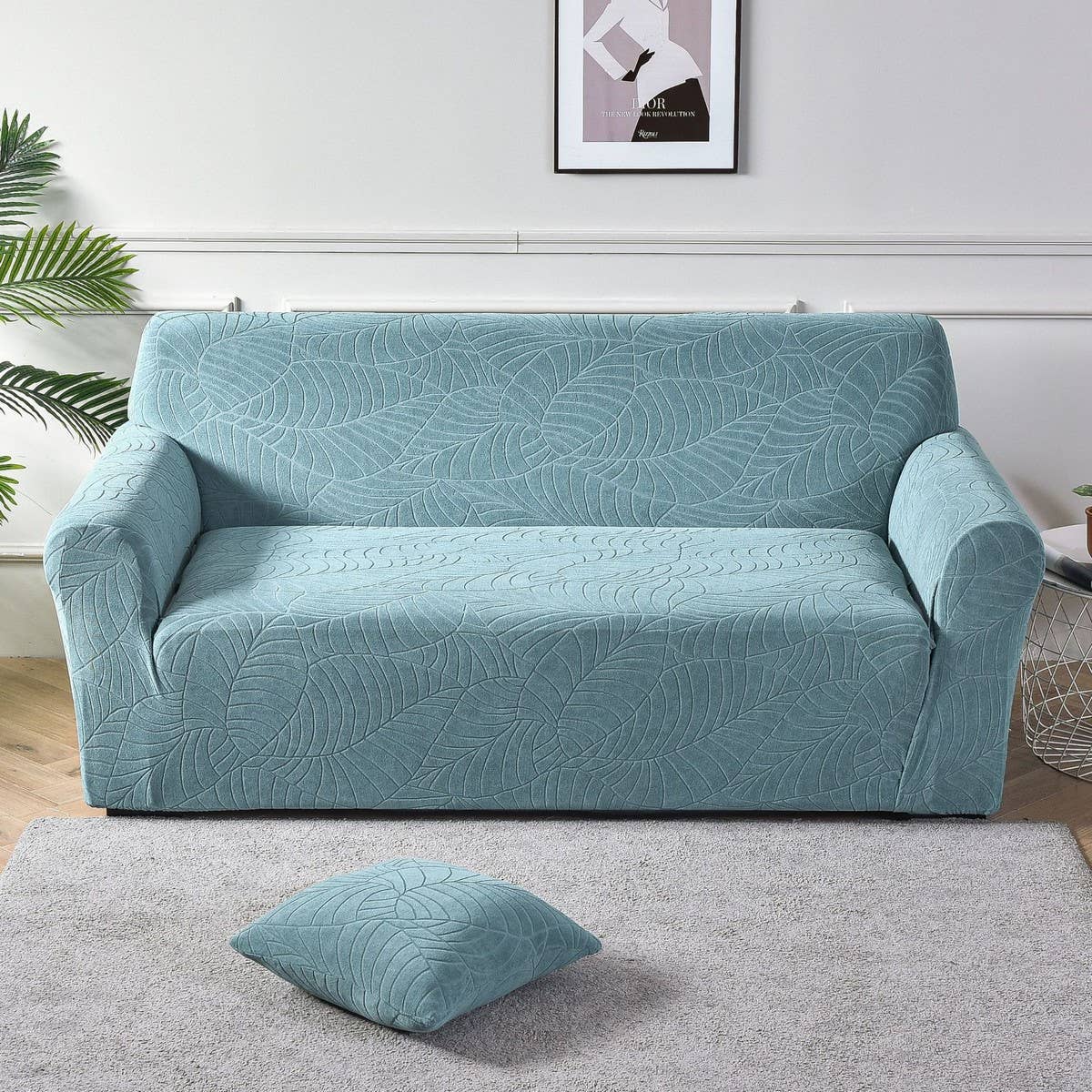Waterproof Jacquard Sofa Cover, Thick & Stretchy